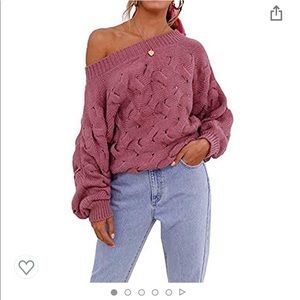 Womens Off the Shoulder Sweater from Amazon